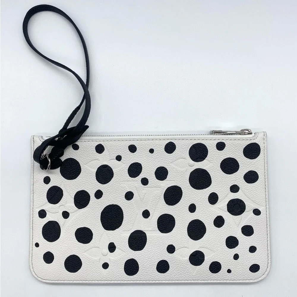 ⭐️LTD⭐️Louis Vuitton X Yayoi Kusama Monogram Empreinte Neverfull Dots Pochette - Picture 13 of 16